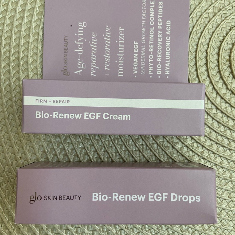 Glo Skin Beauty Bio-Renew EGF Cream and Drops - Travel Duo